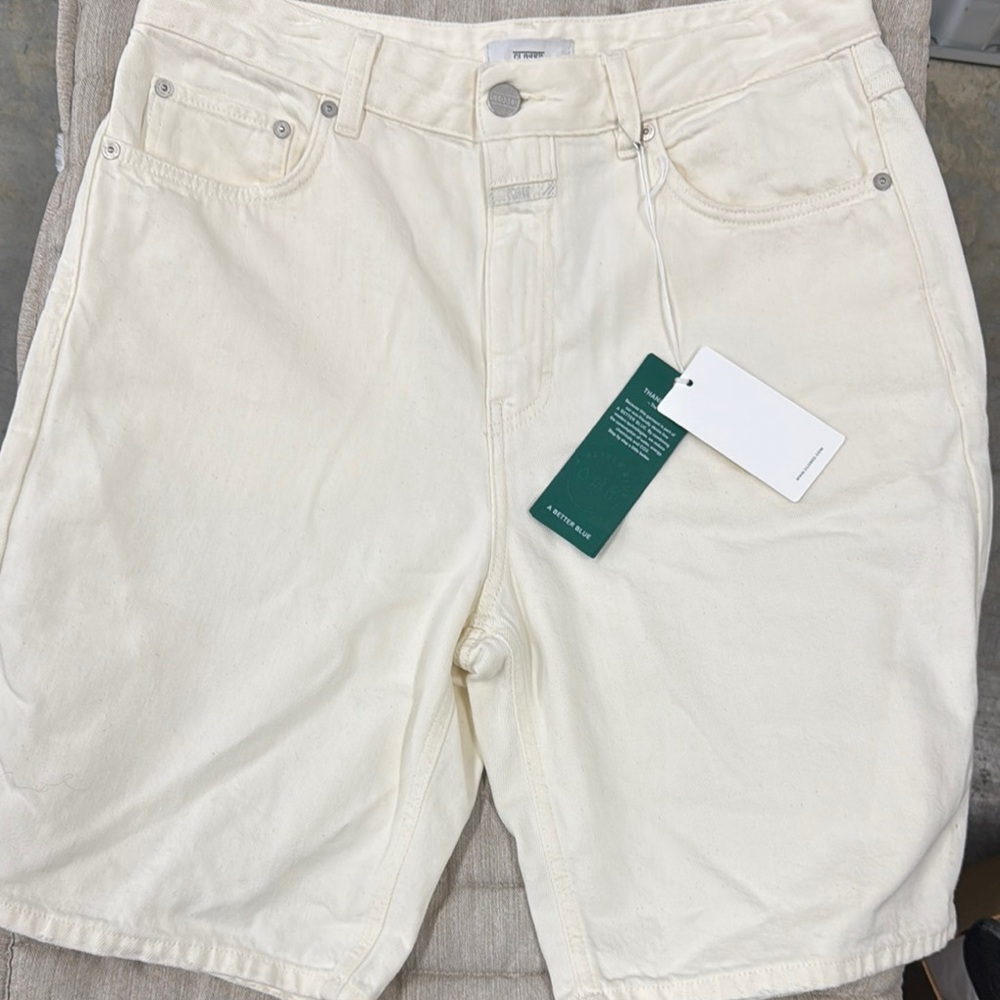 Closed Men's Off-White Jean Shorts